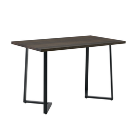 Τραπέζι Τραπεζαρίας WINFORD Καρυδί/Μαύρο Μέταλλο/Μοριοσανίδα 120x70x76cm