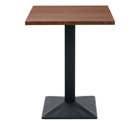 Τραπέζι Τραπεζαρίας BROOKWYN Καρυδί/Μαύρο Μέταλλο/Μοριοσανίδα 60x60x74cm