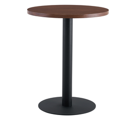 Τραπέζι Τραπεζαρίας QUINTON Καρυδί/Μαύρο Μέταλλο/Μοριοσανίδα 60x60x74cm