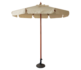 Ομπρέλα Κήπου LUMERA Μπεζ/Φυσικό Ξύλο/Polyester Φ2.3x2.5m