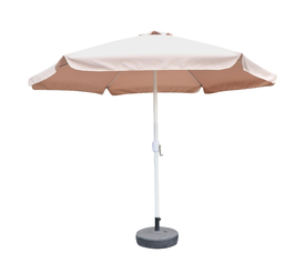 Ομπρέλα Κήπου RENOVA Μόκα/Λευκό Μέταλλο/Polyester Φ3x2.5m