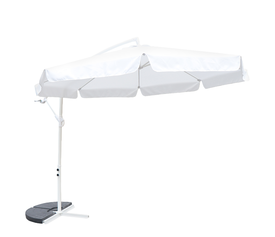 Ομπρέλα Κήπου NORVIA Λευκό/Εκρού Μέταλλο/Polyester Φ3m