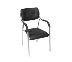 ΚΑΘΙΣΜΑ ΕΠΙΣΚΕΠΤΟΥ ΜΑΥΡΟ ΔΙΑΣΤΑΣΕΙΣ: 49x45x85cm- ΜΑΛΑΚΟ PVC