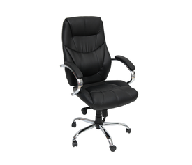 ΠΟΛΥΘΡΟΝΑ ΓΡΑΦΕΙΟΥ ΜΑΥΡΗ ΔΙΕΥΘΥΝΤΟΥ- ΔΙΑΣΤΑΣΕΙΣ: 65x55x115/120cm ΕΠΙΦΑΝΕΙΑ PVC