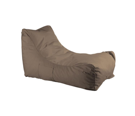 LAZY Πουφ Ανάκλιντρο 100% Αδιάβροχο, Ύφασμα Καφέ