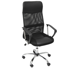 ΚΑΡΕΚΛΑ ΓΡΑΦΕΙΟΥ ΜΑΥΡΗ- ΔΙΑΣΤΑΣΕΙΣ: 60x60x109/118 cm- ΕΠΙΦΑΝΕΙΑ ΔΙΑΤΡΗΤΟ & PVC