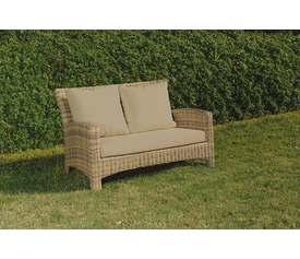 Rattan Καναπές 2 Θέσεων Με Μαξιλάρια