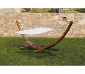 Ξύλινη Αιώρα Με Πανί 310x118x120cm