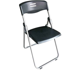 ΚΑΡΕΚΛΑ ΜΕΤΑΛΛΙΚΗ CATERING  ΠΤΥΣΣΟΜΕΝΗ ΜΑΥΡΗ W42xD48xH80cm-ABS