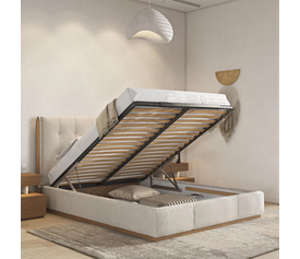 ASCOTT D.13 Κρεβάτι Ελληνικής Κατασκευής 212x188xH120cm με Αποθηκευτικό Χώρο (Για Στρώμα 160x200cm)