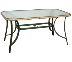 ΤΡΑΠΕΖΙ ΑΝΘΡΑΚ VELCOΙ ΑΛΟΥΜΙΝΙΟΥ ΚΗΠΟΥ ΜΕ ΓΥΑΛΙ L120XW70XH71cm