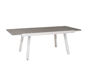 Επεκτεινόμενο Τραπέζι Pollywood Με Αλουμίνιο Σκελετό 160+50=210 x 100 x 76cm