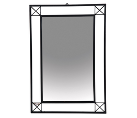 Καθρέπτης Τοίχου 60(w) x 86(h)cm ΜΑΥΡΟ ΜΕΤΑΛΛΟ