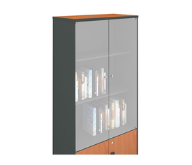 Γυάλινες πόρτες Βιβλιοθήκης-Α Γραφείου