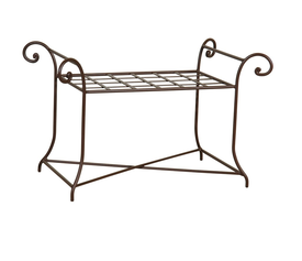 Μεταλλικό Σκαμπώ 60(w) x 35(d) x 40(h) cm ΜΑΥΡΟ