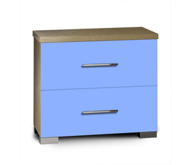 Κομοδίνο παιδικό με 2 συρτάρια σιέλ