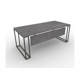 ΓΡΑΦΕΙΟ  ΜΕ ΜΕΤΑΛΛΙΚΑ ΠΟΔΙΑ  ΜΕΛΑΜΙΝΗ ΕΛΛΗΝΙΚΗΣ ΚΑΤΑΣΚΕΥΗΣ IRON LNA 180*90*75