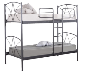 ΝΑΤΑΛΙΑ ΚΟΥΚΕΤΑ ΜΕΤΑΛΛΙΚΗ ΜΕ ΠΡΟΣΤΑΤΕΥΤΙΚΗ  ΣΚΑΛΑ+ΚΑΓΚΕΛΟ ΕΛΛΗΝΙΚΗΣ ΚΑΤΑΣΚΕΥΗΣ ΓΙΑ ΣΤΡΩΜΑ 090Χ190ΕΚ. ΜΕ ΤΑΒΛΕΣ ΓΚΡΙ