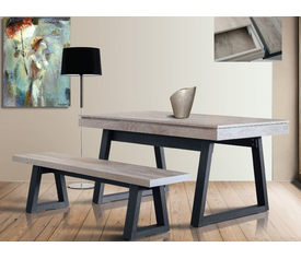 Oregon Τραπεζαρία Επεκτεινόμενη (+Παγκάκι) 170(+50) x 90 x H76cm