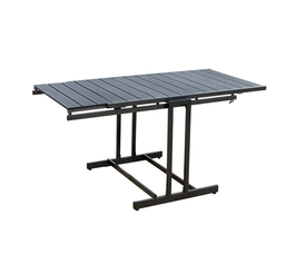 ΤΡΑΠΕΖΙ ΜΕΤΑΛΛΙΚΟ ΠΤΥΣΣΟΜΕΝΟ CATERING - ΡΑΦΙΕΡΑ - ΠΟΛΛΑΠΛΩΝ ΧΡΗΣΕΩΝ  L147,5xW76,5xH73,5  /  W76,5xD63xH132 cm