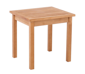 LUGANO Τραπεζάκι Βοηθητικό Ξαπλώστρας Οξιά, Βαφή Εμποτισμού Φυσικό