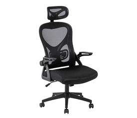 BF3050 Πολυθρόνα Γραφείου- Διευθυντή, Mesh Μαύρο, Μπράτσα up-down