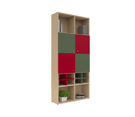 ΒΙΒΛΙΟΘΗΚΗ ΜΕ ΜΑΥΡΟ ΜΕΤΑΛΛΙΚΟ ΣΚΕΛΕΤΟ ΚΑΙ ΞΥΛΟ ΣΕ ΦΥΣΙΚΟ ΧΡΩΜΑ AFS DALI 2