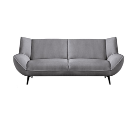 EMERALD Καναπές 3-θέσιος Σαλονιού - Καθιστικού, Ύφασμα Κοτλέ Γκρι