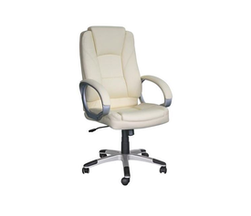 BF6950 Πολυθρόνα Γραφείου Διευθυντή, Pu Άσπρο