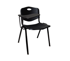 STUDY Καρέκλα - Θρανίο Μέταλλο Βαφή Μαύρο, PP Μαύρο