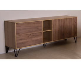 ΜΠΟΥΦΕΣ ΕΛΛΗΝΙΚΗΣ ΚΑΤΑΣΚΕΥΗΣ ΜΕ 4 ΠΟΡΤΕΣ ΚΑΙ 3 ΡΑΦΙΑ 195Χ50Χ78  ALN 954