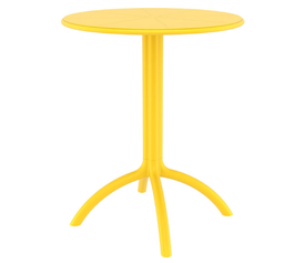 OCTOPUS Φ60Χ75εκ.YELLOW ΤΡΑΠΕΖΙ ΠΟΛ/ΝΙΟΥ