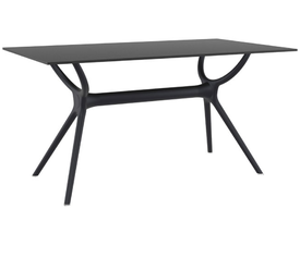 AIR ΤΡΑΠΕΖΙ 140Χ80Χ74εκ. BLACK LAMINATE 12mm