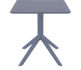 SKY DARK GREY 70X70X74εκ. ΤΡΑΠΕΖΙ ΠΟΛ/ΝΙΟΥ