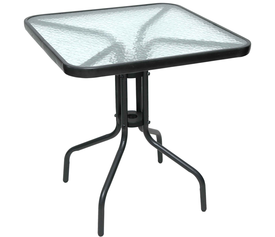 ΤΡΑΠΕΖΙ ΑΝΘΡΑΚΙ ΜΕΤΑΛΛΙΚΟ ΤΕΤΡΑΓΩΝΟ L70ΧW70ΧH72cm