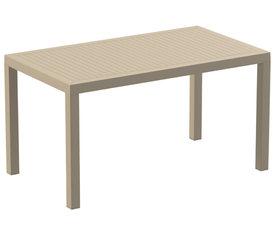 ARES ΤΡΑΠΕΖΙ 140Χ80Χ75εκ. TAUPE ΠΟΛ/ΝΙΟΥ