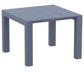 VEGAS DARK GREY 100X100/140Χ75εκ. ΕΠΕΚΤ. ΤΡΑΠΕΖΙ ΠΟΛ/ΝΙΟΥ