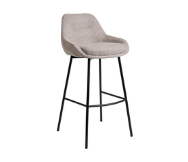 Σκαμπό Roko ύφασμα γκρεζ 49 x 53 x 97