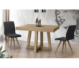 T12 Επεκτεινόμενο Τραπέζι 120x110(+3f φύλλα)