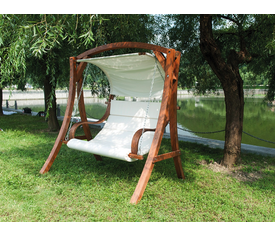 Ξύλινη Κούνια Απο Ξύλο Οξιάς 3 Θέσεων