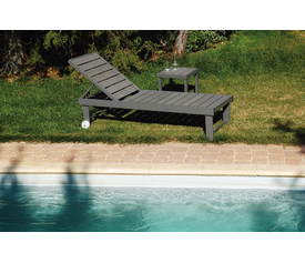 Ανακλινόμενη Ξαπλώστρα Pollywood 5 Θέσεων Με Αλουμίνιο Σκελετό