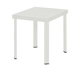 Τετράγωνο Βοηθητικό Τραπεζάκι Αλουμινίου Με Pollywood 44 x 40 x 45cm