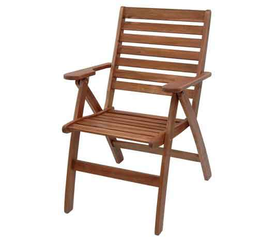 ΚΑΡΕΚΛΑ ΞΥΛΙΝΗ ΠΤΥΣΣΟΜΕΝΗ ΜΕ ΜΠΡΑΤΣΑ ΑΚΑΚΙΑ 60Χ64Χ46 Καφέ