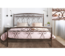 No62 Metal Double Bed 150/160x200 cm