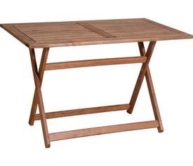 Ξύλινο Παραλ/μο Πτυσσόμενο Τραπέζι Οξυά 140 x 80 x H75cm
