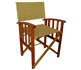 CORFU Πολυθρόνα Σκηνοθέτη Taupe Πανί 52x40x86cm