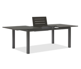 SIFNOS Παρ/μο Επεκτεινόμενο Ανθρακί Τραπέζι Αλουμινίου 180+60=240 x 100 x H77cm