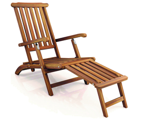 Ξύλινη Πολυθρόνα Dec Acacia Wood 148x57x89cm