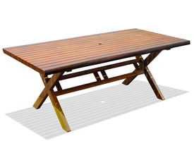 Σταθερό Παραλληλόγραμμο Τραπέζι Acacia Wood 200 x 100 x H76cm