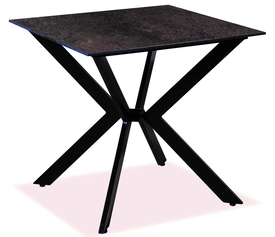 Τετράγωνο Τραπέζι Αλουμινίου Με Επιφάνεια Compact Hpl Γκρί 80x80x75cm